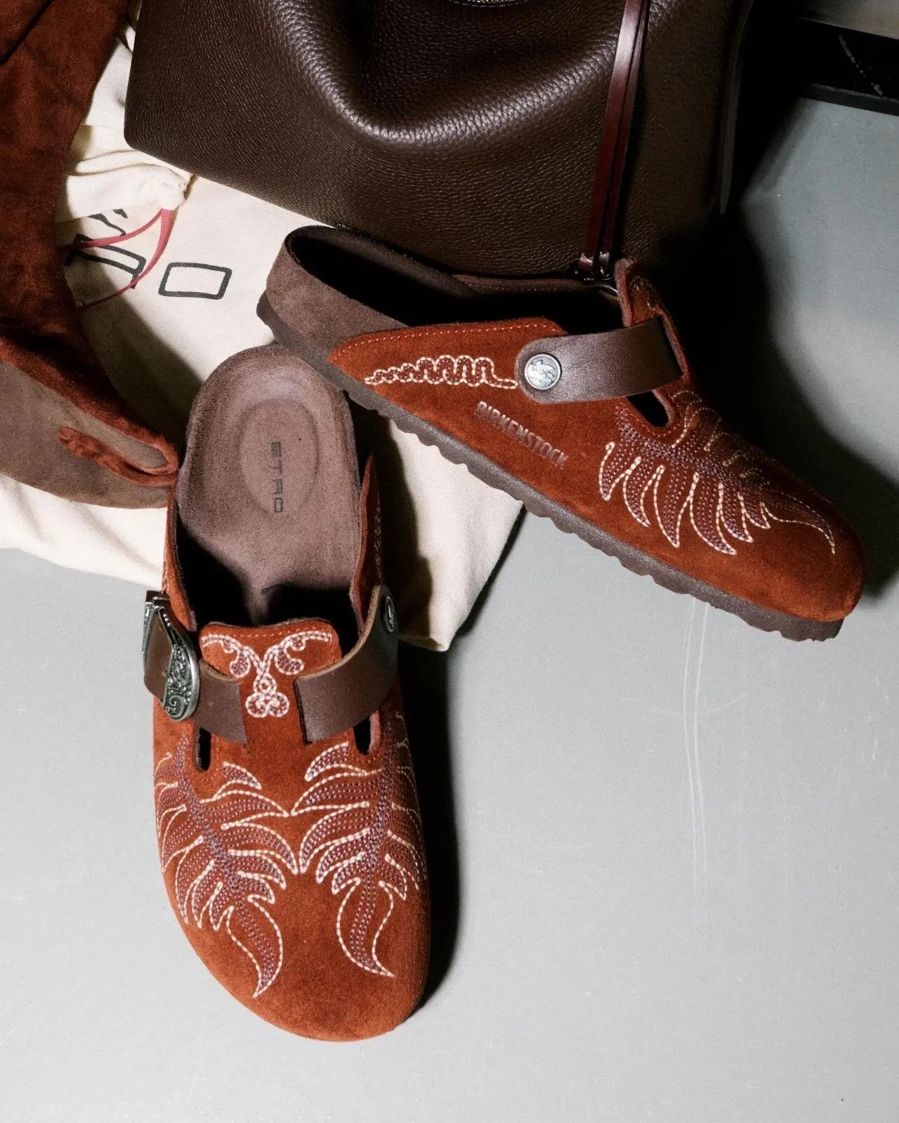 ETRO 携手 BIRKENSTOCK 推出 2026 秋冬联名系列 图 4