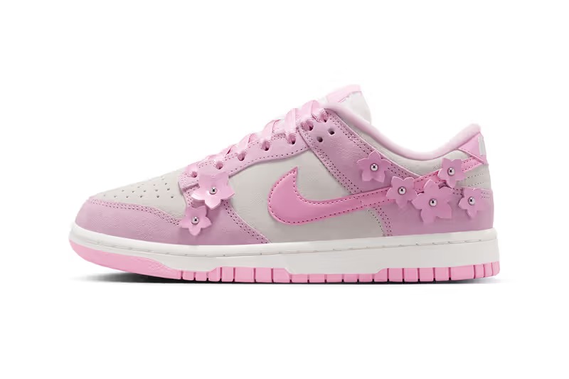 Nike Dunk Low 粉色花朵 IV4726 600 官方图片 图 1