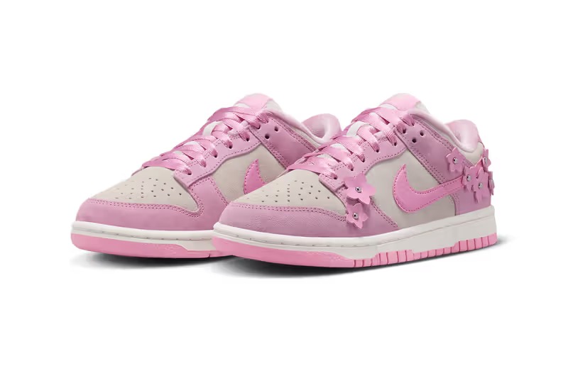 Nike Dunk Low 粉色花朵 IV4726 600 官方图片 图 3