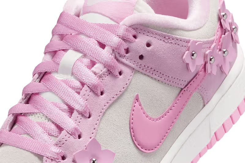 Nike Dunk Low 粉色花朵 IV4726 600 官方图片 图 7