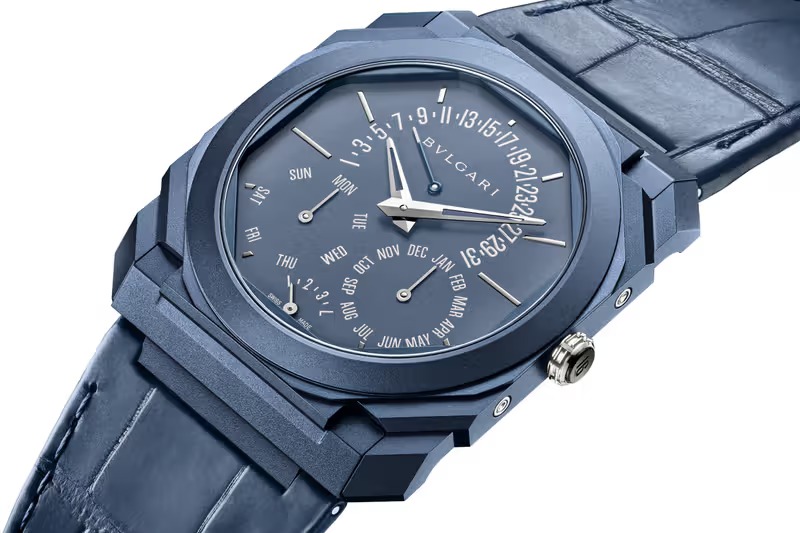 Bulgari Octo Finissimo 万年历蓝色PVD 发布详情 图 1