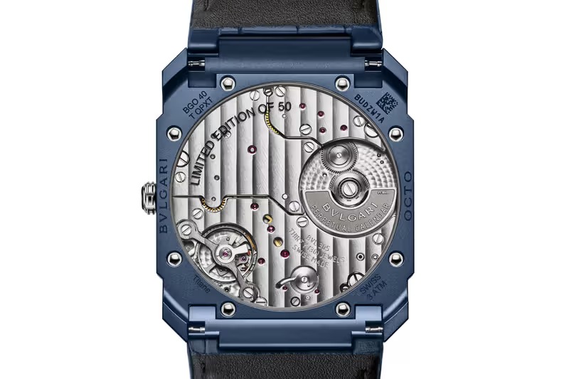 Bulgari Octo Finissimo 万年历蓝色PVD 发布详情 图 4