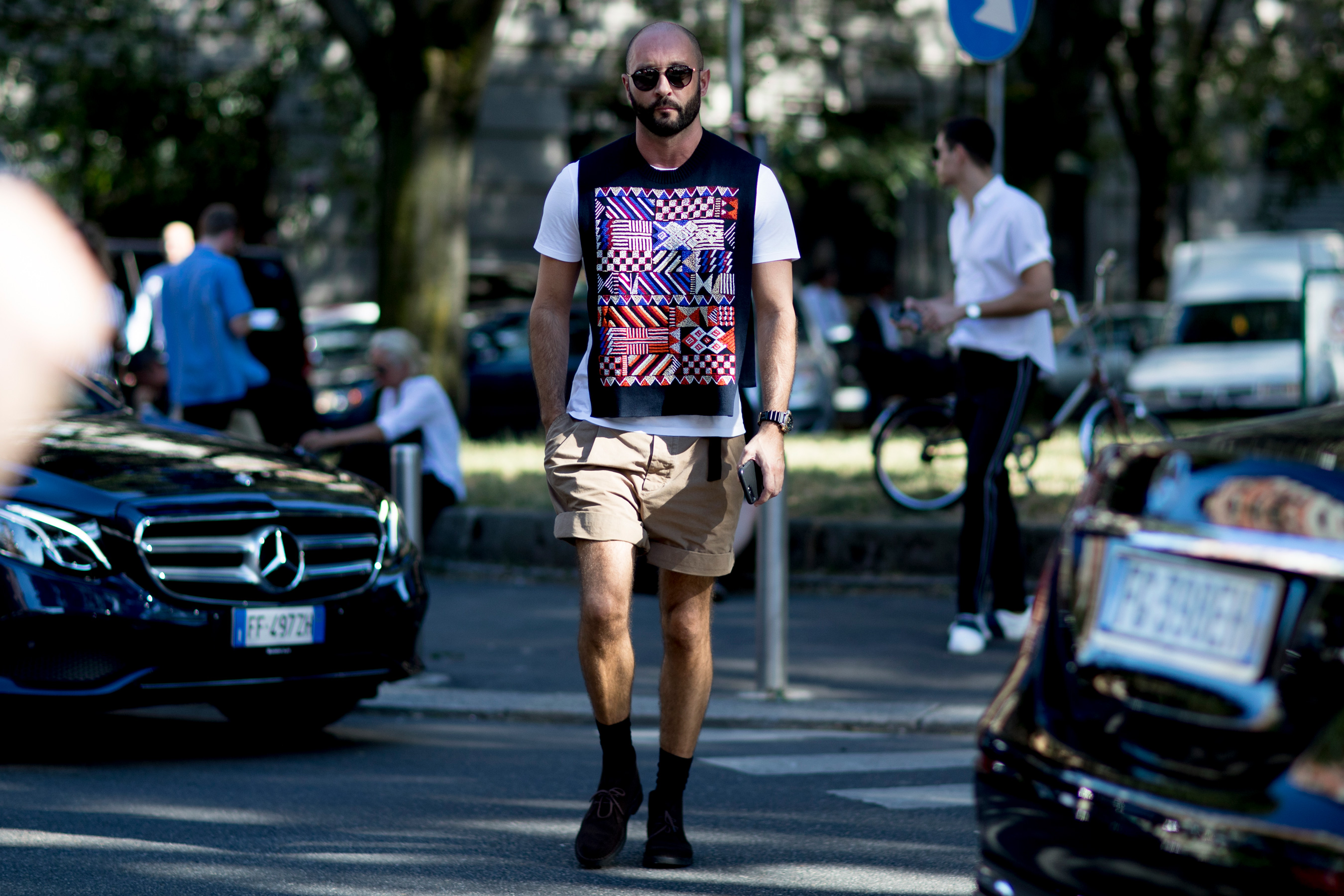 米兰男装周2018春季街头风格第二天 图 108