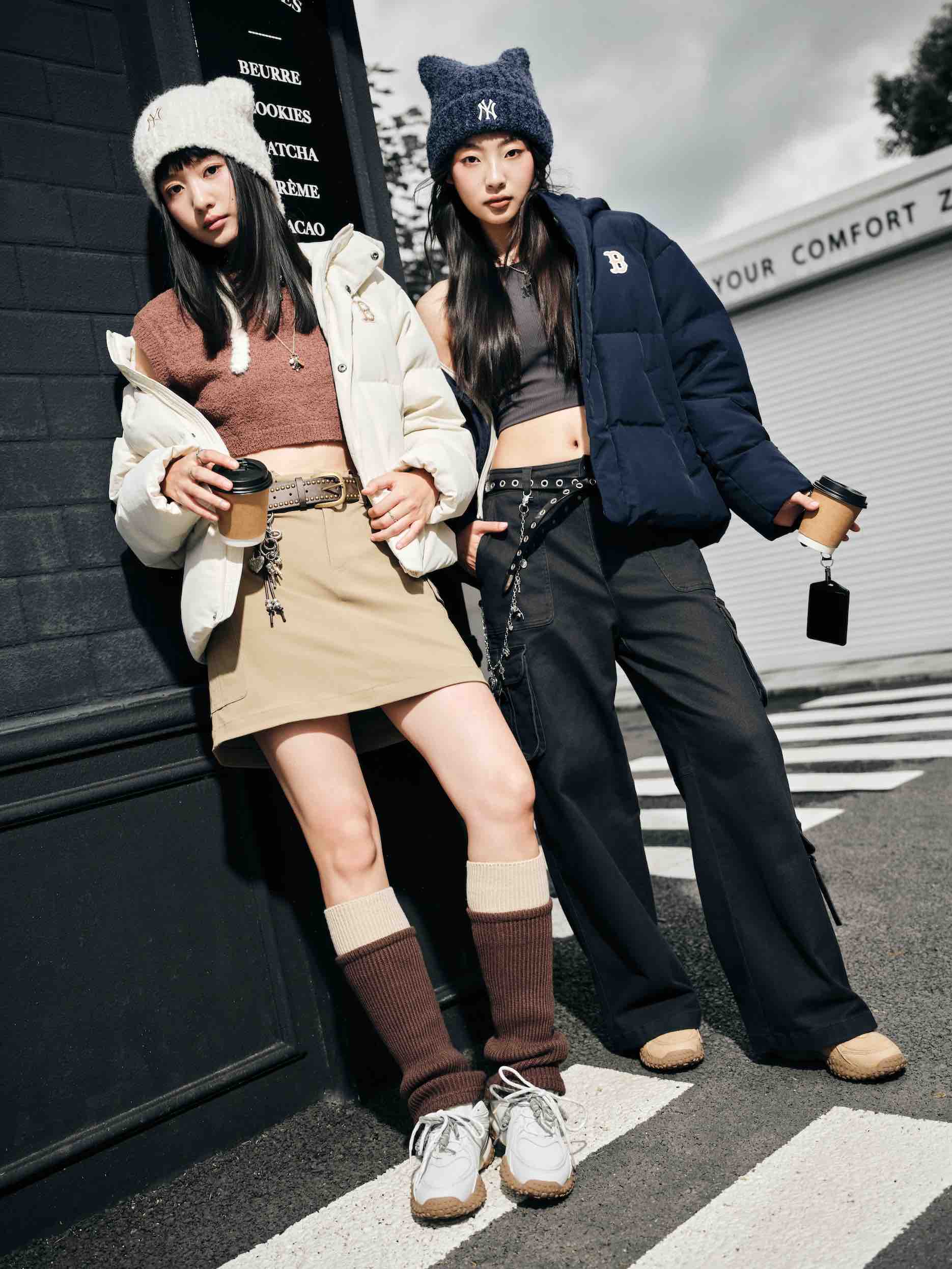 张凌赫演绎2025冬季奶咖棕复古羽绒服 图 7