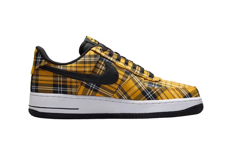 Nike Air Force 1 Low 独领风骚 黄色格纹 多色 黄赭色 白色 黑色 Ir5596 900 官方图片信息