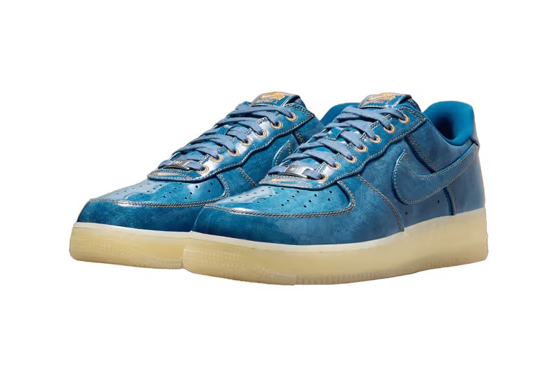 Nike Air Force 1 Low Patent Denim Im5757 400 官方图片