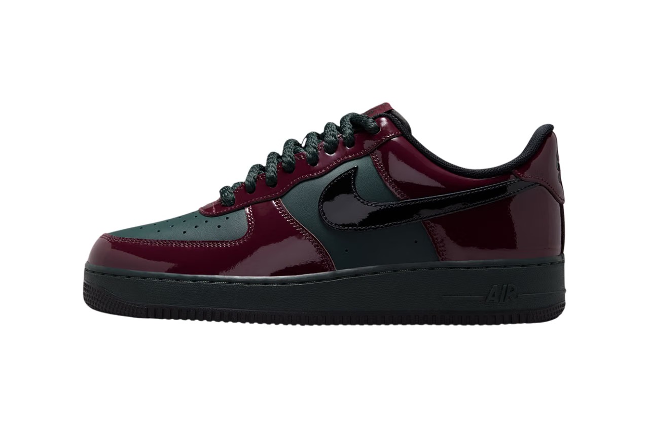 "牛肉与西兰花"配色登陆Nike Air Force 1 Low Patent Leather