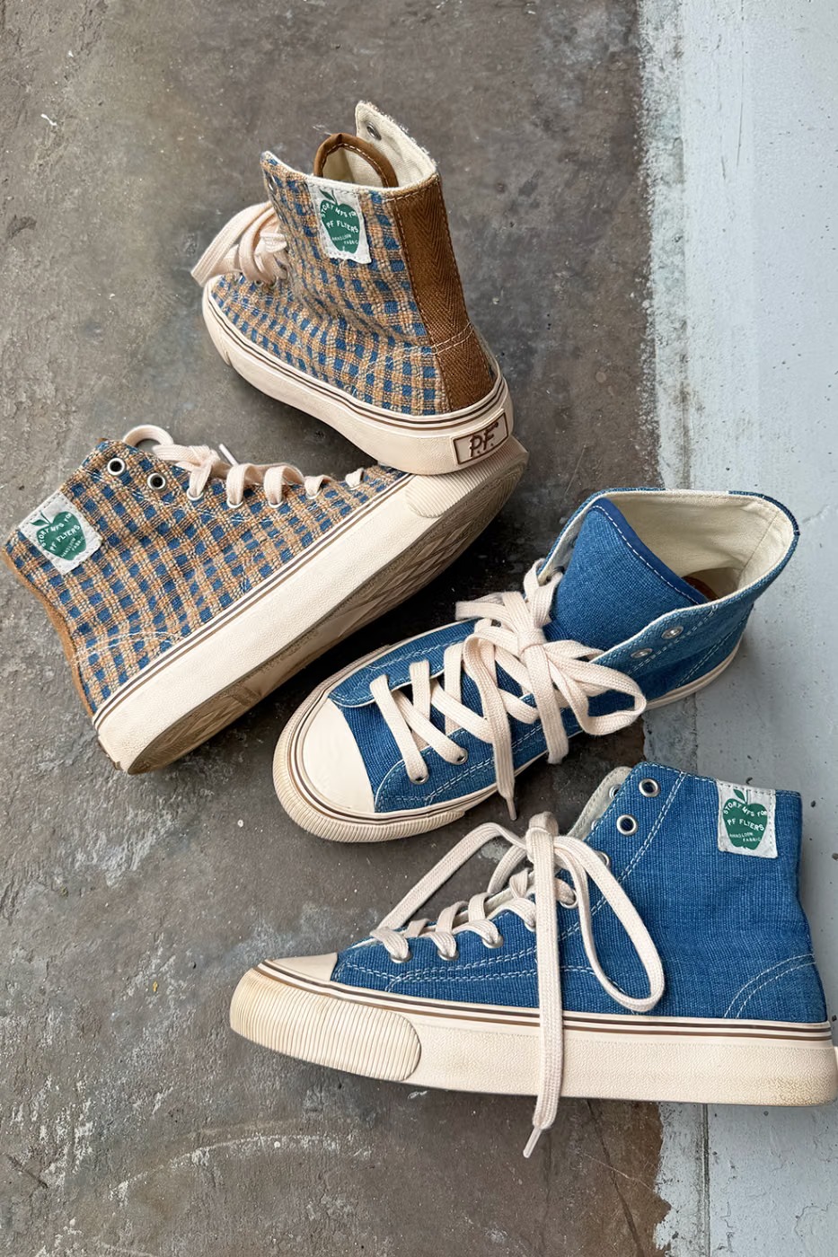 Story mfg. x PF Flyers 以手织天然染色布料重塑 All-American 高帮鞋