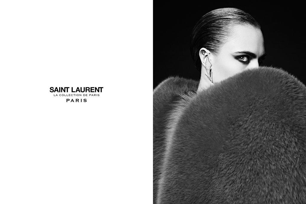 Saint Laurent 2016秋季广告大片 Cara Delavigne